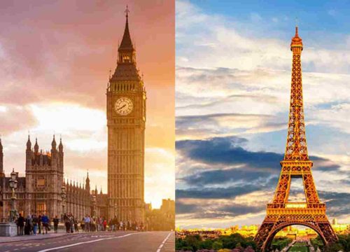 London And Paris Tour Package From India 7D/6N